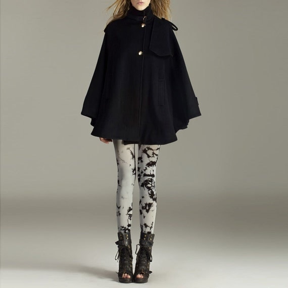 coat/ cape/cashmere coat / black coat/ cape SALE FM075