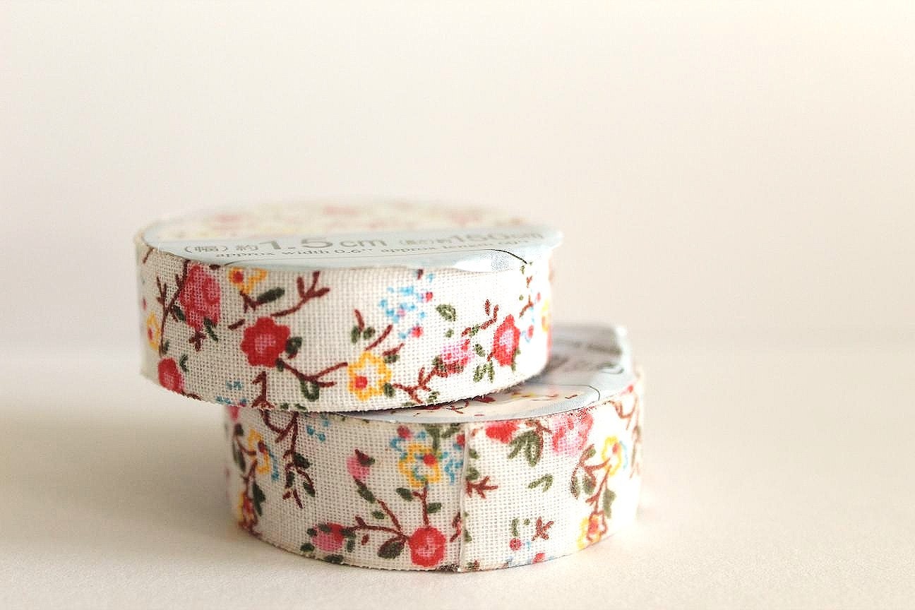 MINI Colourful Flowers (Red, Yellow, Blue) Fabric Tape