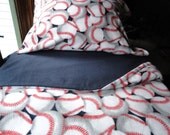 Baseball Dreams for Boys : Cozy Fleece Bedding  Fits Cribs & Toddler Beds