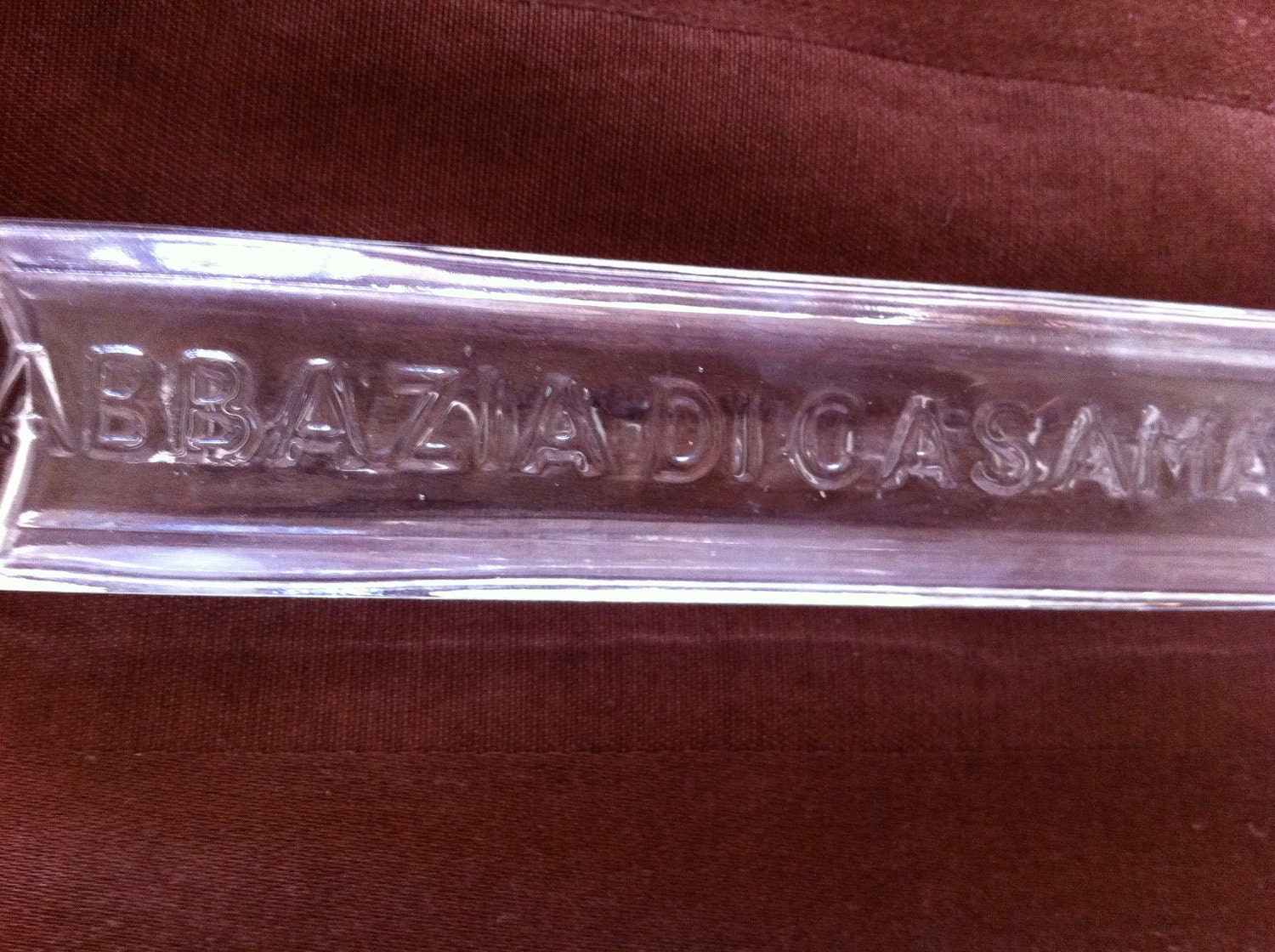 Vintage Clear Glass Apothecary bottle "TINTURA IMPERIALE"