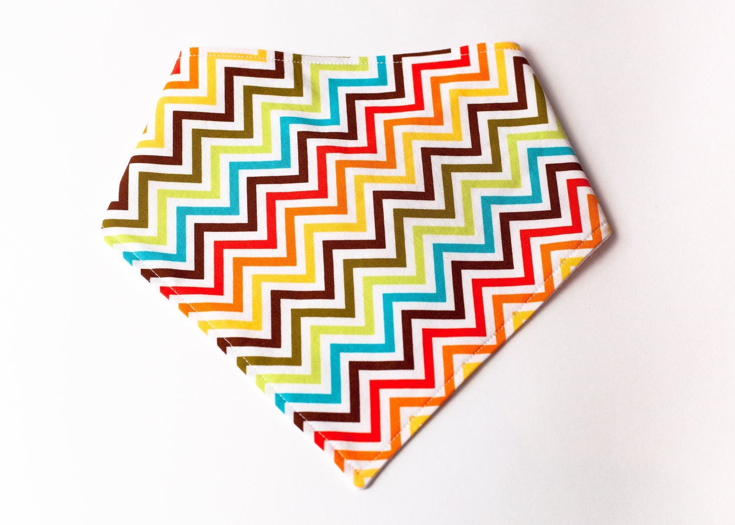 Bibdana Bandana Bib, Zig Zags in Celebration, As seen in Pregnancy and Newborn Magazine