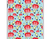 Blue Robot Pattern iPad 2 Skin