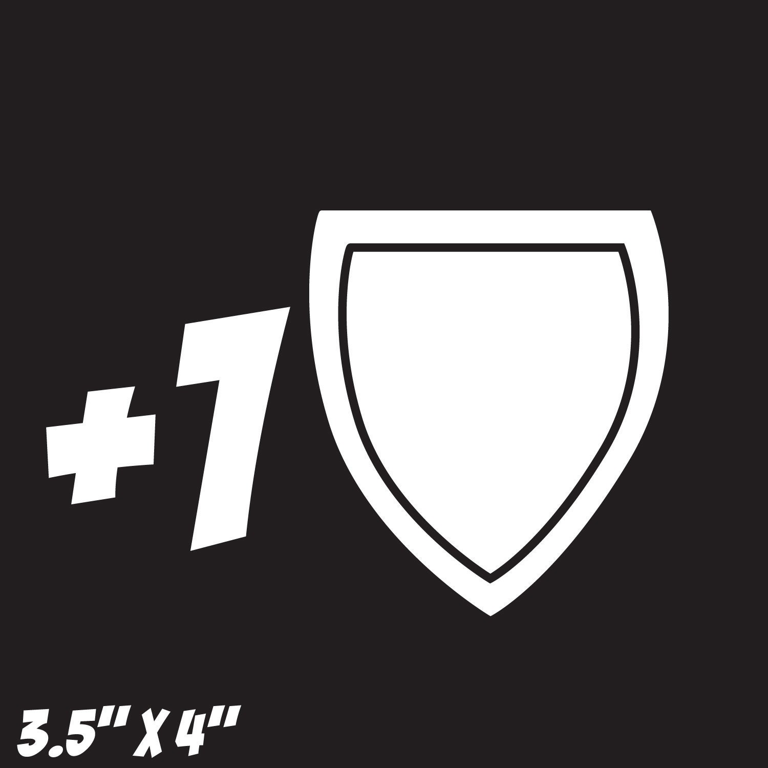 Plus One Defense Vinyl Car Decal