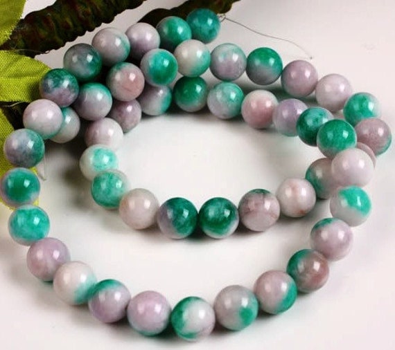 24 JADE Gemstone Beads 8mm - COD6968