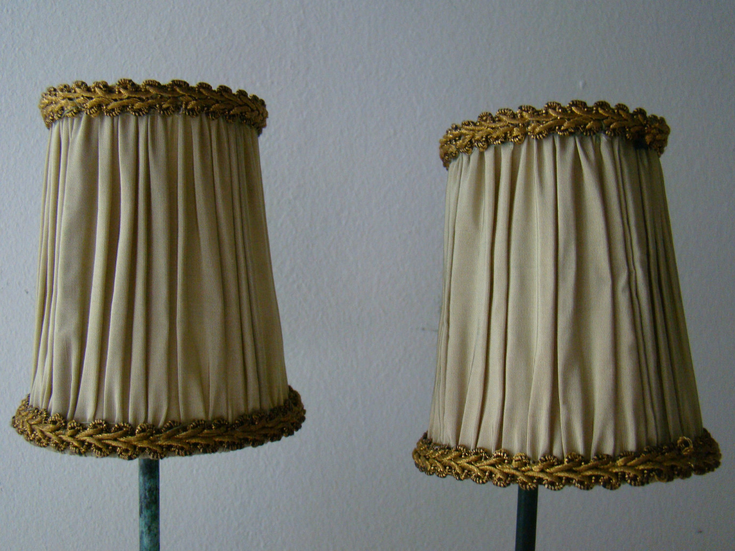 Miniature Lamp Shades on Miniature Lamp Shades Vintage French Sage Green And By Joellecutro
