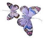 Monarch Butterfly Hairclips - Lilac