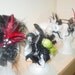 Black VINTAGE Fascinator, Feather Headpiece with BIRDCAGE VEIL from LasVegasVeils