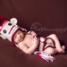 Baby Crochet Sock Monkey Set with Diaper Cover & Tail Photography Prop - Treasured Little Creations