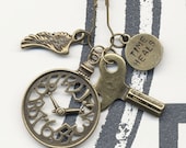 Time Heals - Change it Charm - Hand Stamped