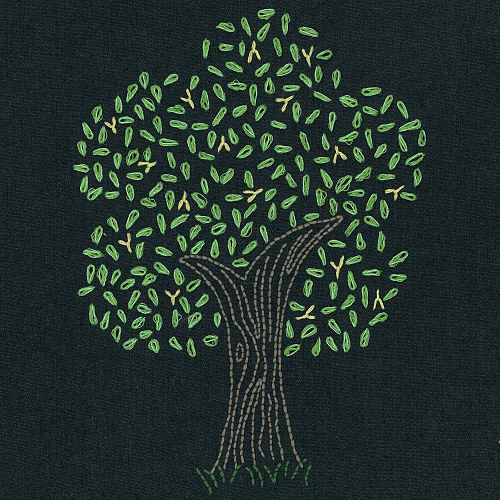 Firefly Tree embroidery pattern PDF - ShinyHappyWorld
