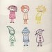 Rainbow Girls embroidery pattern PDF