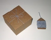 100 Yards of Dark Blue and White Baker's Twine