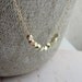 Petite gold and rose gold nugget necklace - gold and rose gold necklace