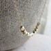 Petite gold and rose gold nugget necklace - gold and rose gold necklace