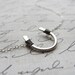 Lucky sterling silver horseshoe necklace - small silver horseshoe necklace - lucky horseshoe