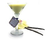 Vanilla Martini Glass Soy Candle - Moisturizing - Natural