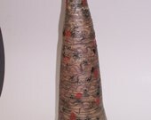My Tall Odd Vase, white stoneware, handmade ceramic pottery, glazed vase, decorative, home decor, mothers day gift