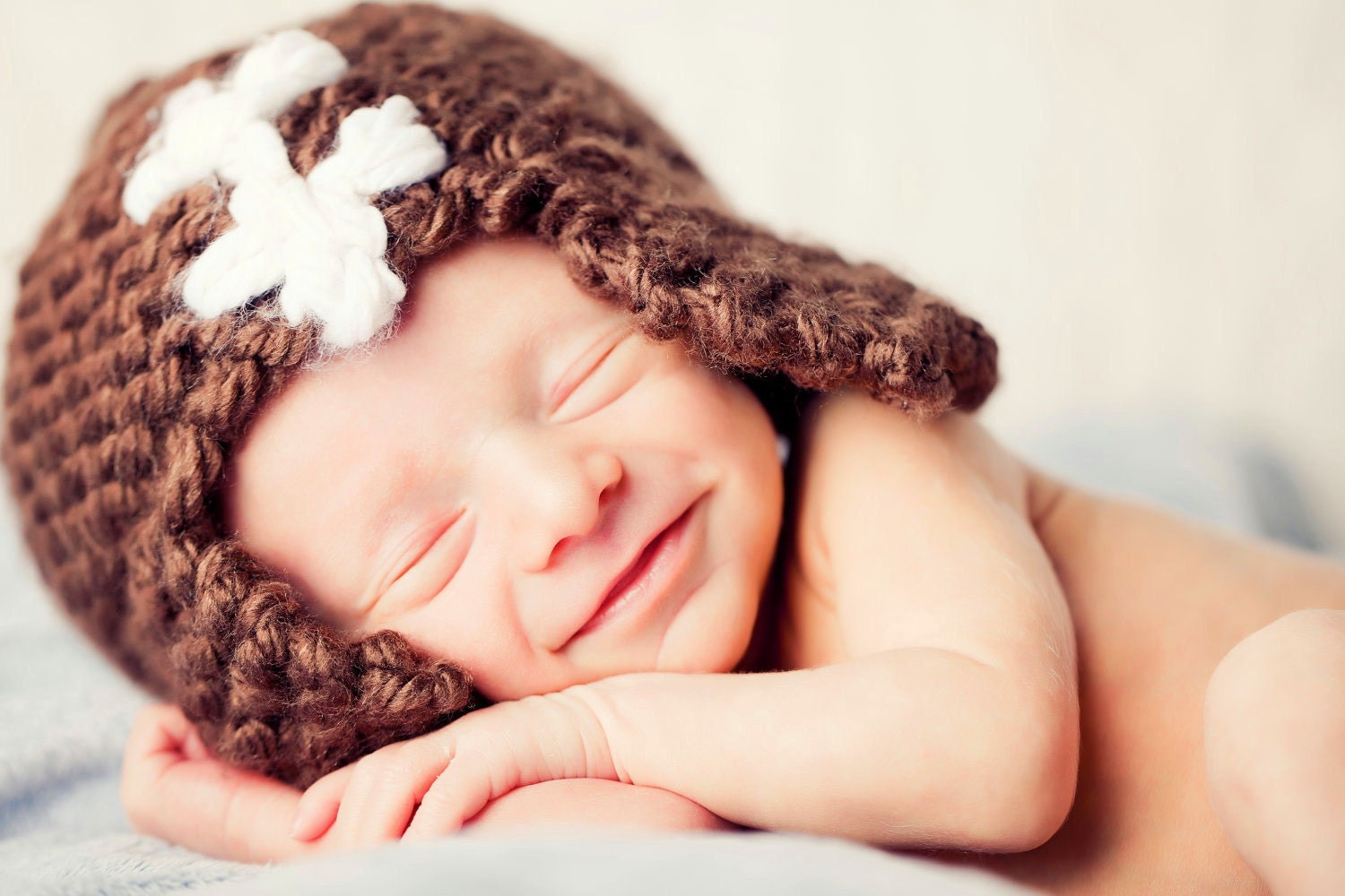 Newborn Football Beanie