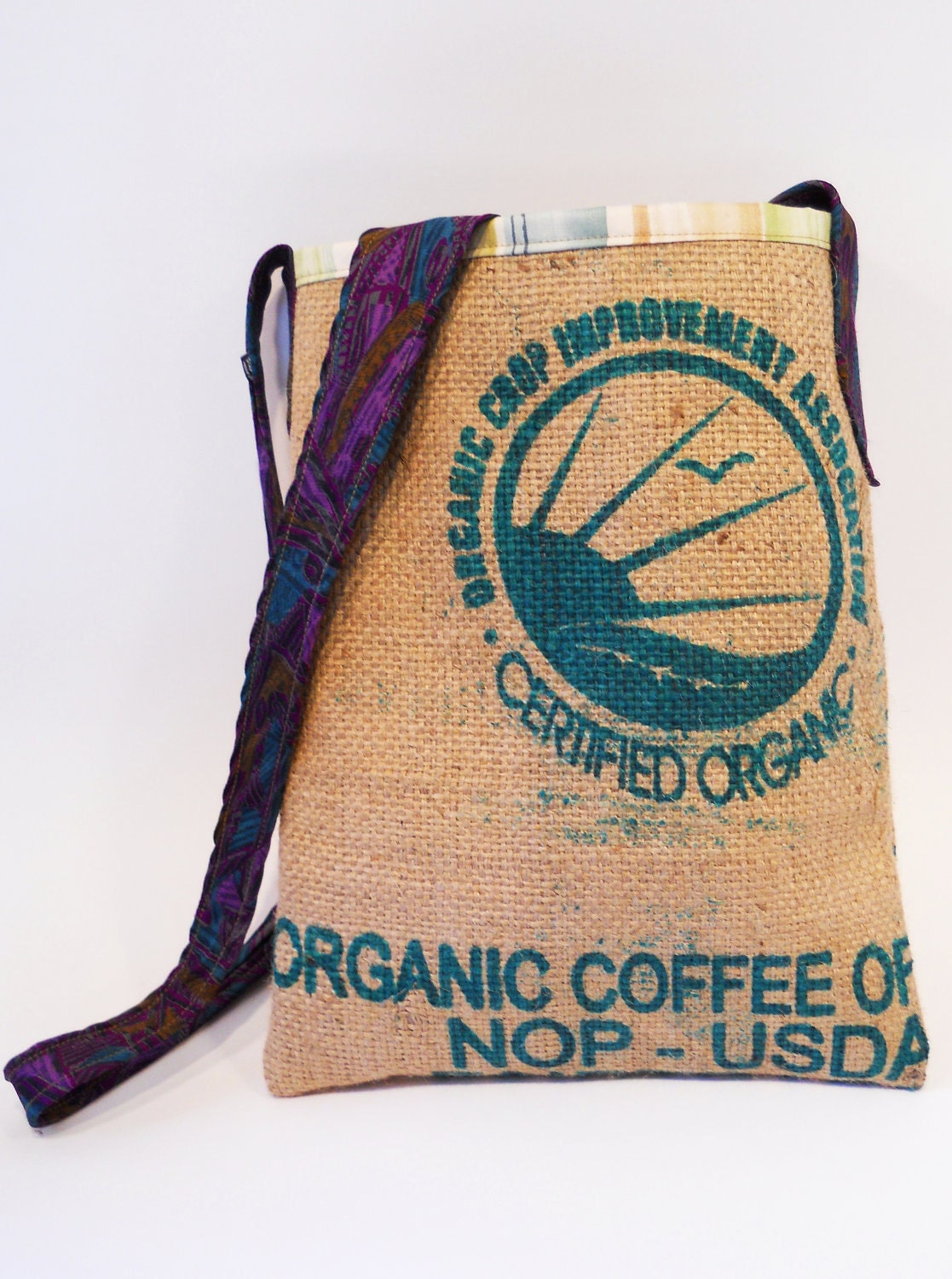 Recycled Coffee Sack Tie Bag