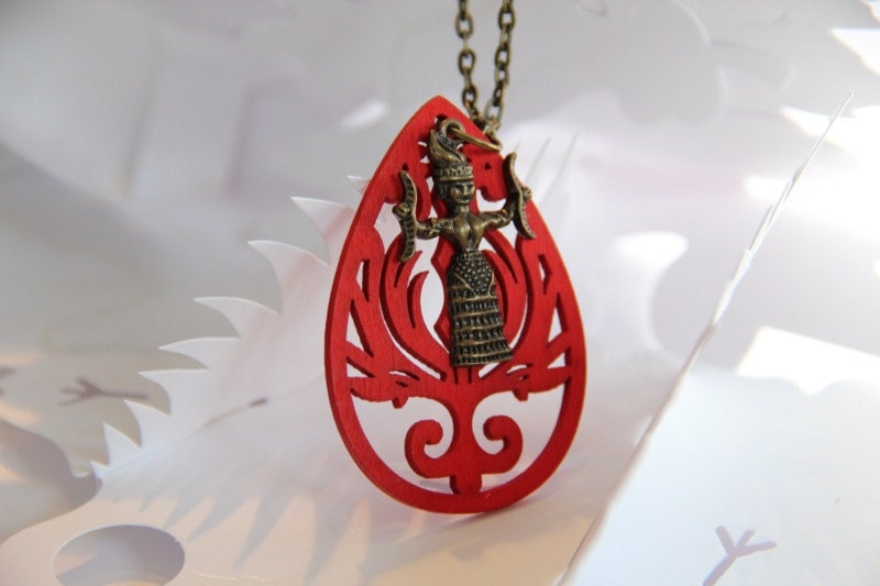 Goddess of Love History Geek Girl Necklace