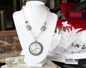 Cinderella Clock Strikes Midnight Fairy Tale Book Geek Girl Necklace