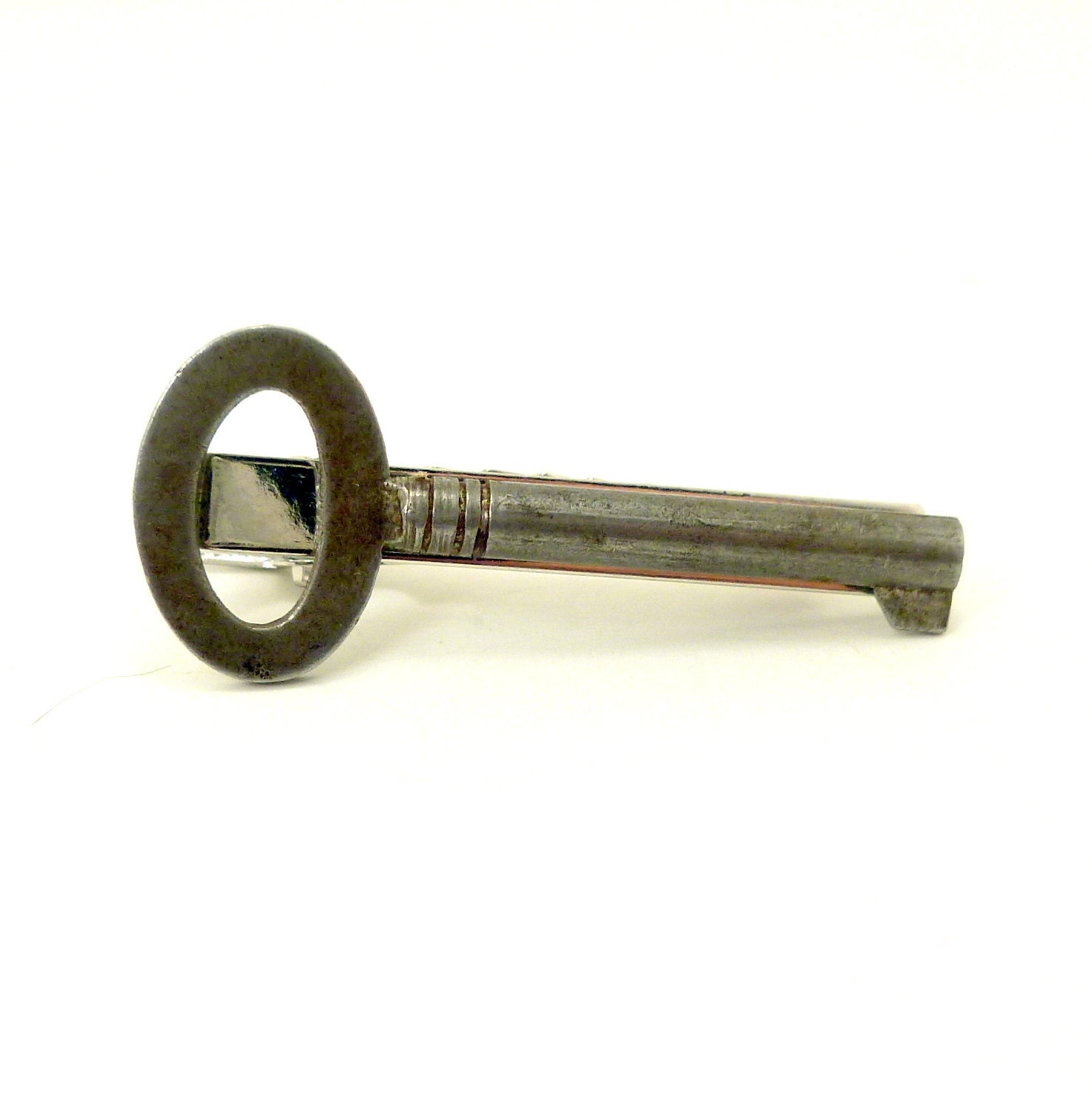 Skeleton Key Tie Clip, Steampunk Men's Tie Tack