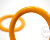 Bakelite Bracelet Bangle Set of 2 butterscotch