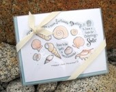 Seashore Note Cards. Gift Stationery. Inspirational Quotes. Beach Art