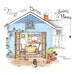 Cottage Kitchen Art. Small Houses Quote Print - Things Taste Better. 8x10