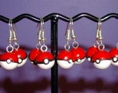Pokeball Polymer Clay Earrings