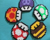 Nintendo Super Mario Bros. & Mario Galaxy Mushroom magnet set