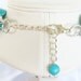 Turquoise Necklace - Asymmetrical Red and Turquoise Statement Necklace