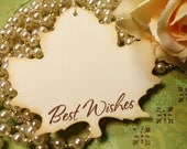 Wish Tree Wedding Tags - Wishes - Leaf Shape - Set of 6