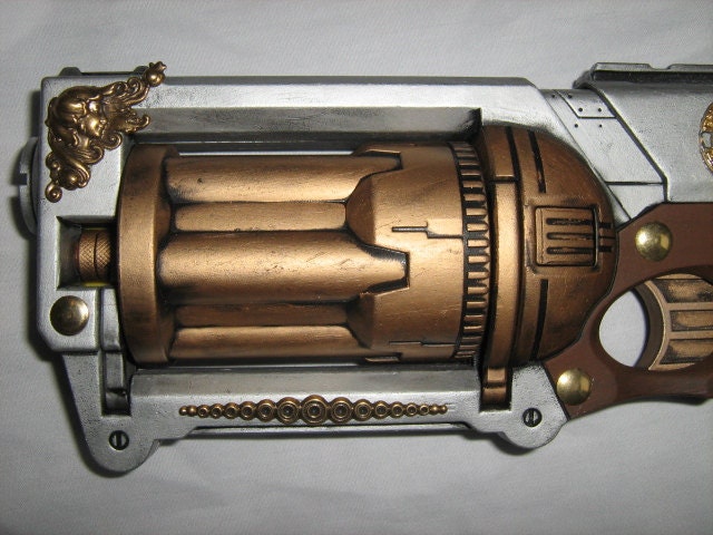 Steampunk Gun - "Mistral" Heavy Revolver