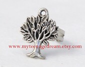 vintage style  antiqued silver life tree ring, adjustable