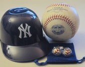 Yankees GAME USED Baseball Cufflinks w/ Gift Bag