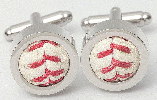Yankees Final Season GAME USED Baseball Cufflinks