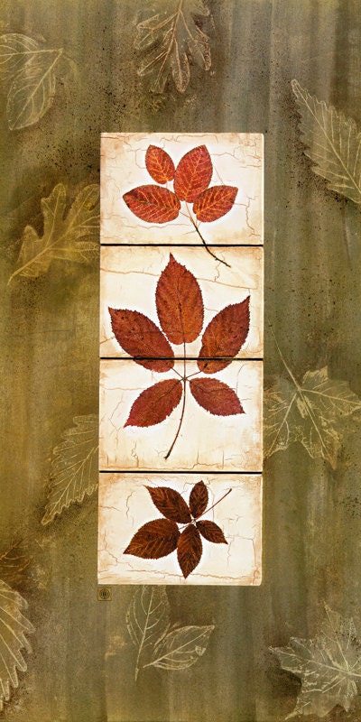 Leaf Study Panel II  12x24""