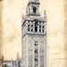 Spain Destinations , Giralda Tower 8"x 20"