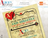 Alice in Wonderland Vintage Tea Party Invitation - Printable UnBirthday Invite - DIY Print - Alice's Tea Party Il_170x135