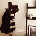 Coat Rack Key Hook Wall Hanging State Shape Texas Dark Espresso color