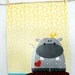 Hippo modern african nursery wall decor - African animal series