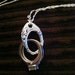 Sterling Silver Lattice Wedding Ring / Band Holding Pendant