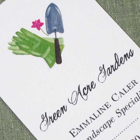 Garden Business Card - set of 50
