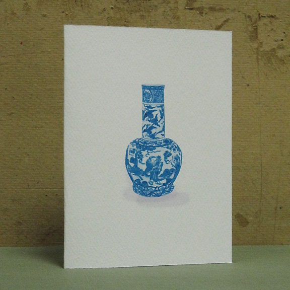 CHINOISERIE MING VASE Greeting Cards - Note Card Set