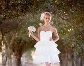 Alvina- Knee Length Wedding Dress, Repception Dress, Garden Wedding