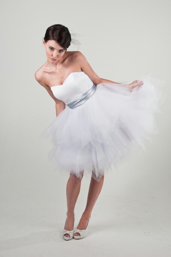 Elisa - Short Wedding Dress - Reception Dress