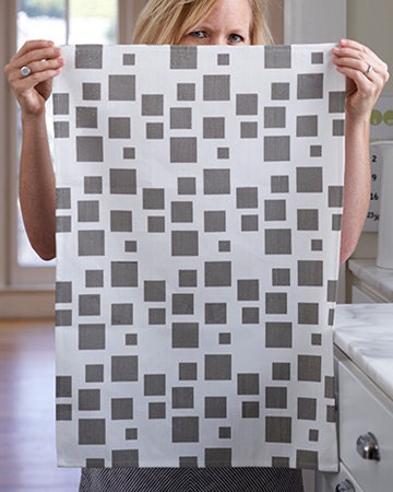 Linen/Cotton Tea Towel - Slate Casa