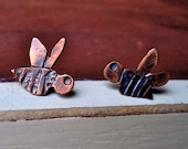 Copper Studs:  Buzzy Bee