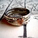 Love Is...Stacking Bands in Sterling Silver:  Hand Stamped Personalized